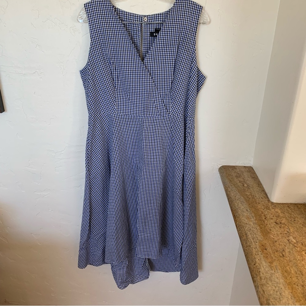 DKNY Check Summer Dress Sz 12